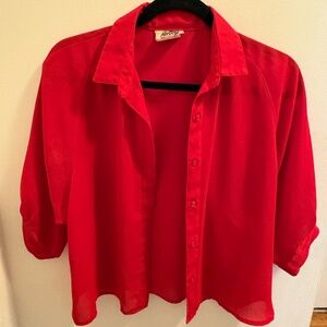Red blouse